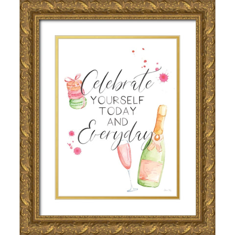 My Kind of Beautiful XXIV Gold Ornate Wood Framed Art Print with Double Matting by Fay, Elena