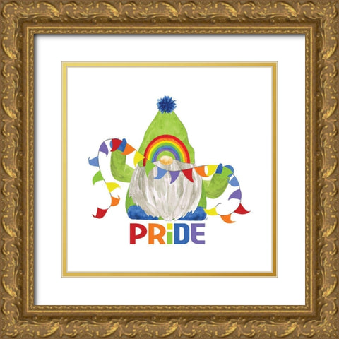 Pride Gnomes I single Gold Ornate Wood Framed Art Print with Double Matting by Reed, Tara