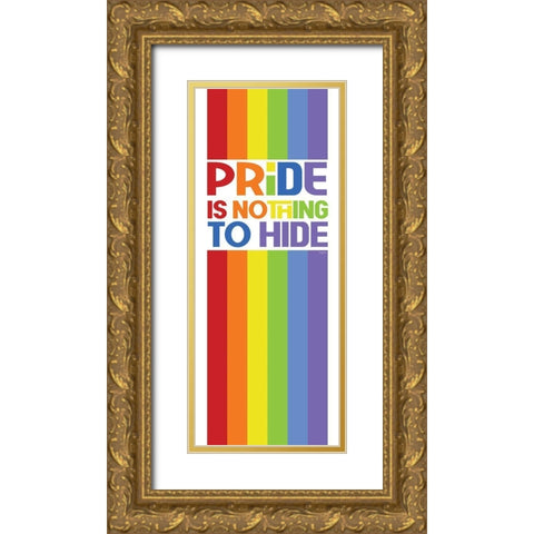 Pride Gnomes XXVI Gold Ornate Wood Framed Art Print with Double Matting by Reed, Tara