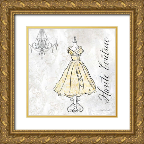 High Fashion II Gold Ornate Wood Framed Art Print with Double Matting by Dundon, Caitlin