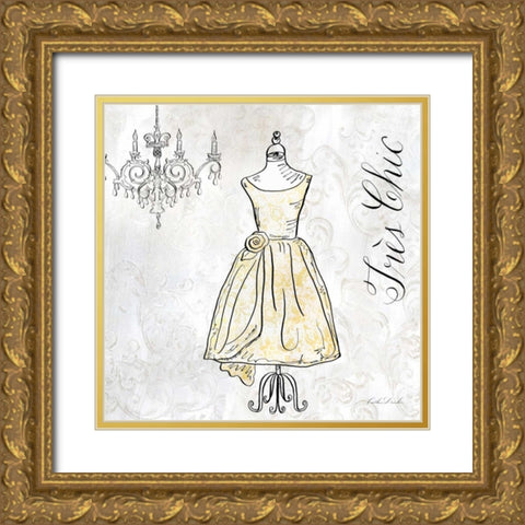 High Fashion IV Gold Ornate Wood Framed Art Print with Double Matting by Dundon, Caitlin