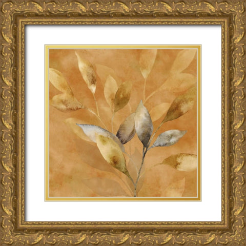 Majestic Leaves IV Gold Ornate Wood Framed Art Print with Double Matting by Coulter, Cynthia