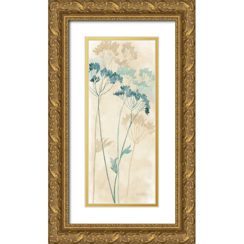 Gentle Nature Panel I Gold Ornate Wood Framed Art Print with Double Matting by Coulter, Cynthia