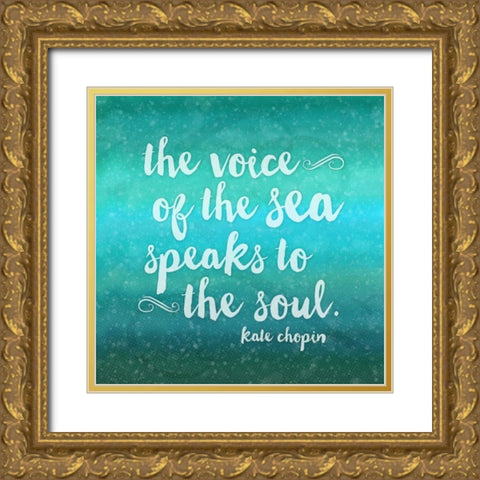 The Voice of the Sea II   Gold Ornate Wood Framed Art Print with Double Matting by Coon, Tracey