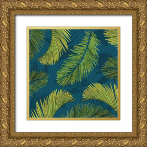 Tropical Bliss II    Gold Ornate Wood Framed Art Print with Double Matting by Cusson, Marie Elaine