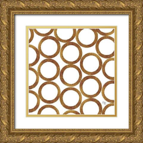 Golden Opportunity I  Gold Ornate Wood Framed Art Print with Double Matting by Nancy Green Design