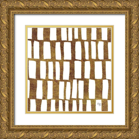 Golden Opportunity II  Gold Ornate Wood Framed Art Print with Double Matting by Nancy Green Design