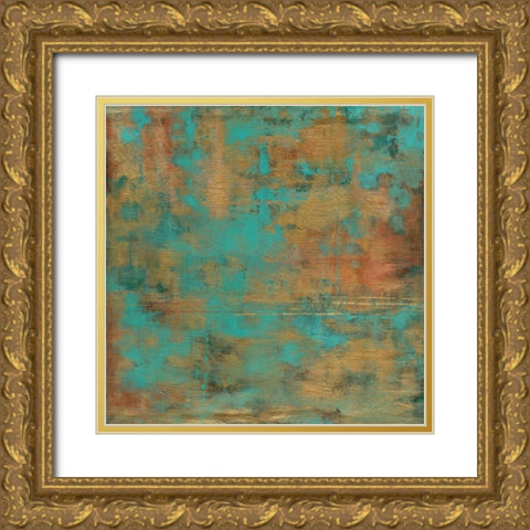 Rustic Elegance Gold Ornate Wood Framed Art Print with Double Matting by Elaine-Cusson, Marie