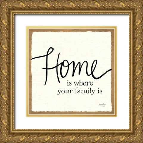 Blessings of Home II (Home) Gold Ornate Wood Framed Art Print with Double Matting by Noonday Designs