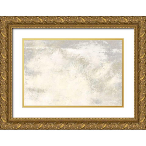 Ivory Garden  Gold Ornate Wood Framed Art Print with Double Matting by Cusson, Marie Elaine