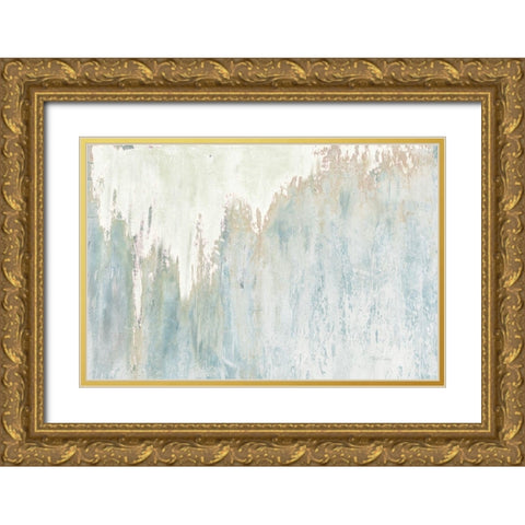Snowfall  Gold Ornate Wood Framed Art Print with Double Matting by Cusson, Marie Elaine