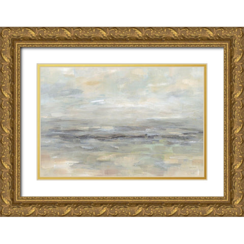 Stormy Grey Landscape Gold Ornate Wood Framed Art Print with Double Matting by Coulter, Cynthia