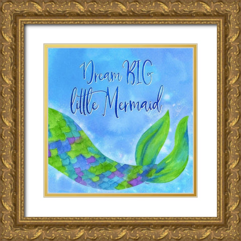 Mermaid Life II Gold Ornate Wood Framed Art Print with Double Matting by Reed, Tara