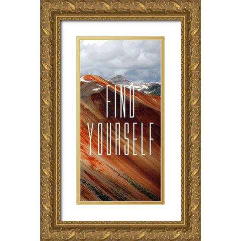 Travel Often Panel C Gold Ornate Wood Framed Art Print with Double Matting by Tyrrell, Lu Anne