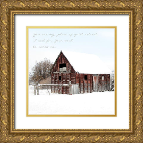 Quiet Retreat  Gold Ornate Wood Framed Art Print with Double Matting by Tyrrell, Lu Anne