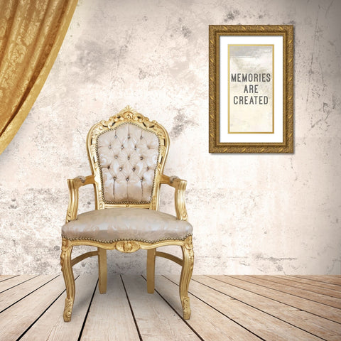 Home is Where Love Resides Panel B Gold Ornate Wood Framed Art Print with Double Matting by Cusson, Marie Elaine