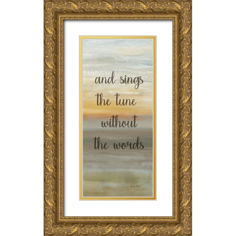 Hope is the Thing with Feathers Panel C Gold Ornate Wood Framed Art Print with Double Matting by Coulter, Cynthia
