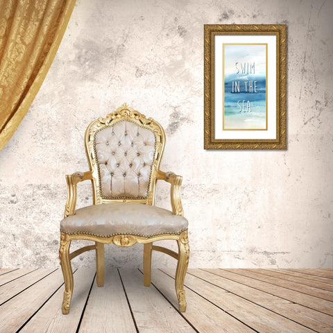 Live in the Sunshine Panel B Gold Ornate Wood Framed Art Print with Double Matting by Coulter, Cynthia