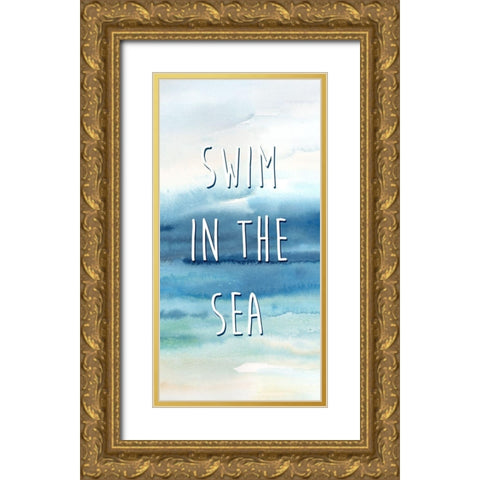 Live in the Sunshine Panel B Gold Ornate Wood Framed Art Print with Double Matting by Coulter, Cynthia