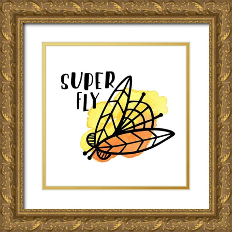 Buggin Out IV Gold Ornate Wood Framed Art Print with Double Matting by Noonday Design