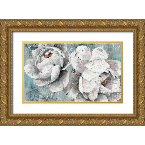 Lush Garden Gold Ornate Wood Framed Art Print with Double Matting by Cusson, Marie Elaine