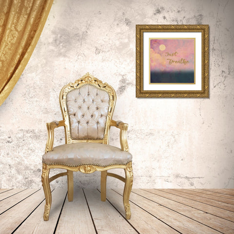 Just Breathe  Gold Ornate Wood Framed Art Print with Double Matting by Kushnir, Tammy