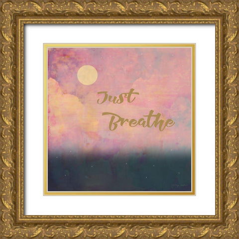 Just Breathe  Gold Ornate Wood Framed Art Print with Double Matting by Kushnir, Tammy