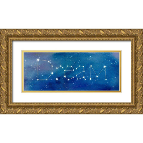 Star Sign Dream Gold Ornate Wood Framed Art Print with Double Matting by Coulter, Cynthia