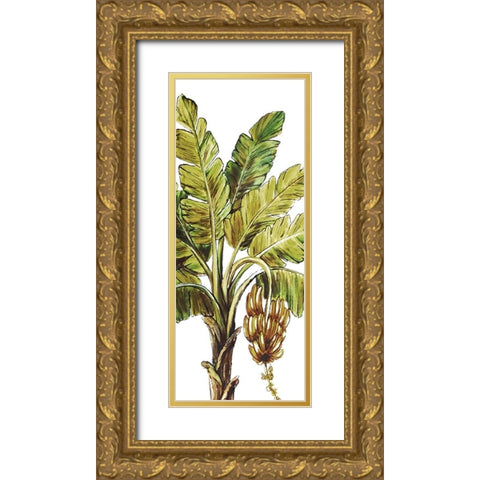 Tropical Palm Paradise II Gold Ornate Wood Framed Art Print with Double Matting by Tre Sorelle Studios