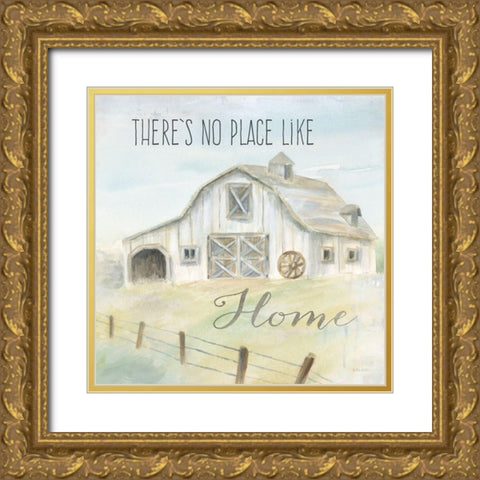 Farmhouse Sentiment  Gold Ornate Wood Framed Art Print with Double Matting by Coulter, Cynthia