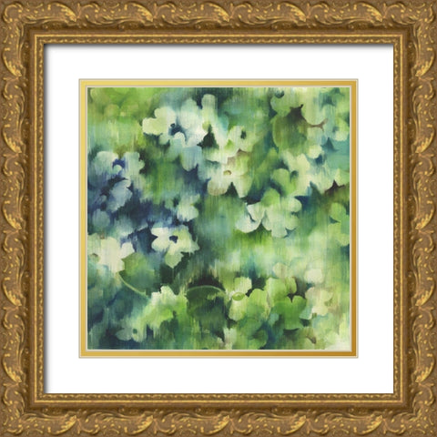 Lush Meadow Gold Ornate Wood Framed Art Print with Double Matting by Wicks, Jane