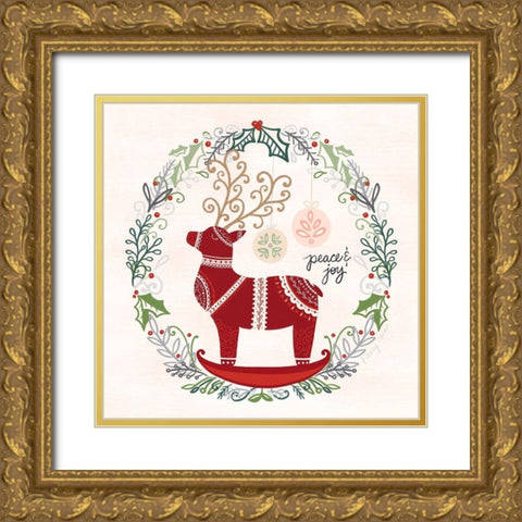 Hygge Christmas II Gold Ornate Wood Framed Art Print with Double Matting by Noonday Design