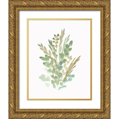 Farmhouse Florals II Gold Ornate Wood Framed Art Print with Double Matting by Chapman, Marcy