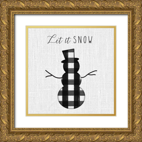 Winter Wonder IV Gold Ornate Wood Framed Art Print with Double Matting by Hartworks