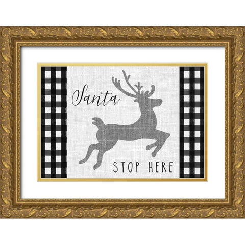 Winter Wonder landscape I Gold Ornate Wood Framed Art Print with Double Matting by Hartworks