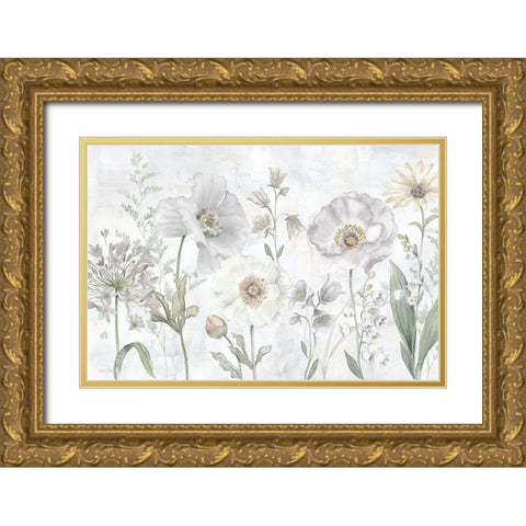Country Botanical landscape Neutral Gold Ornate Wood Framed Art Print with Double Matting by Coulter, Cynthia