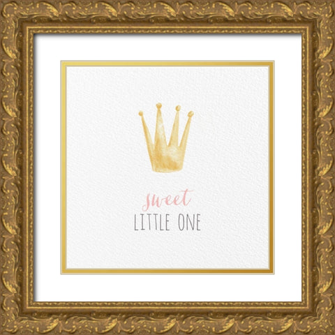 Princess II-Sweet Gold Ornate Wood Framed Art Print with Double Matting by Hartworks