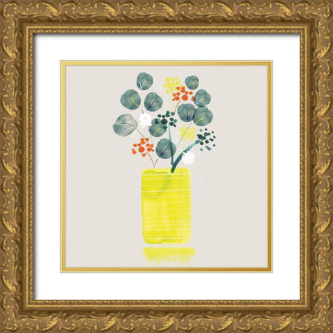 Contemporary Vase II Gold Ornate Wood Framed Art Print with Double Matting by Northern Lights
