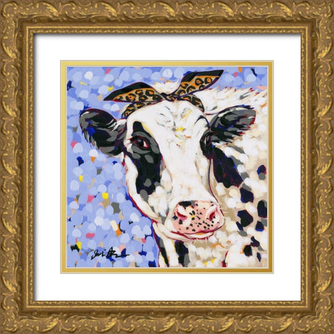 Betty Gold Ornate Wood Framed Art Print with Double Matting by Augustine, Jodi