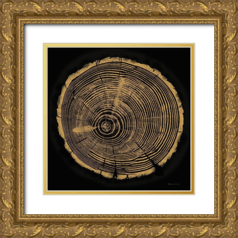 Tree Trunk I Gold Ornate Wood Framed Art Print with Double Matting by Cusson, Marie Elaine