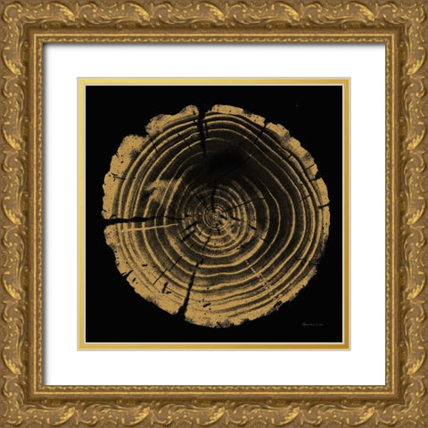Tree Trunk II Gold Ornate Wood Framed Art Print with Double Matting by Cusson, Marie Elaine