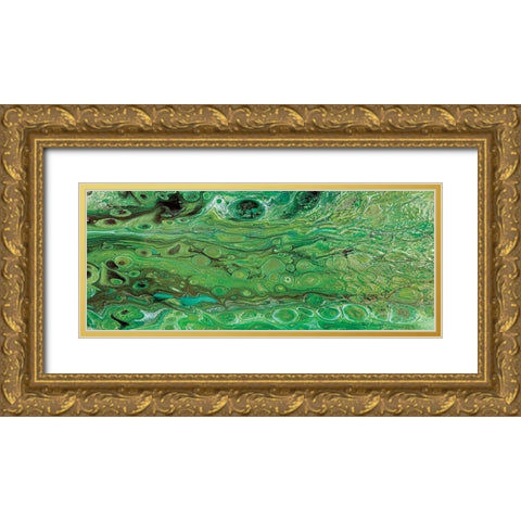 Lava Dance panel I Gold Ornate Wood Framed Art Print with Double Matting by Cusson, Marie Elaine