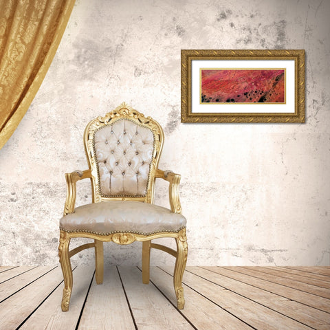 Lava Dance panel IV Gold Ornate Wood Framed Art Print with Double Matting by Cusson, Marie Elaine