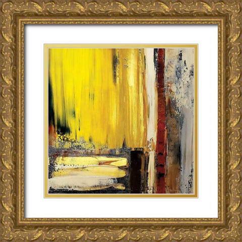 Modern Abstract I Gold Ornate Wood Framed Art Print with Double Matting by Cusson, Marie Elaine