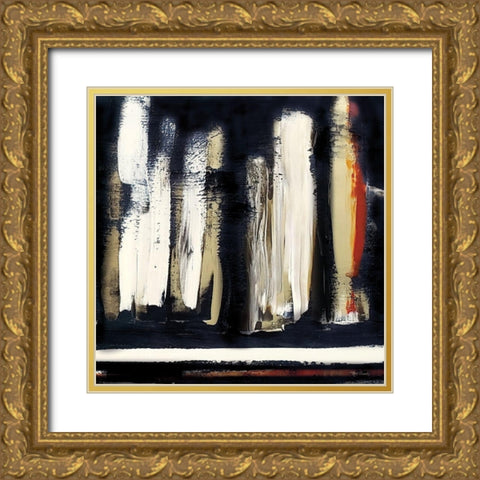 Modern Abstract III Gold Ornate Wood Framed Art Print with Double Matting by Cusson, Marie Elaine