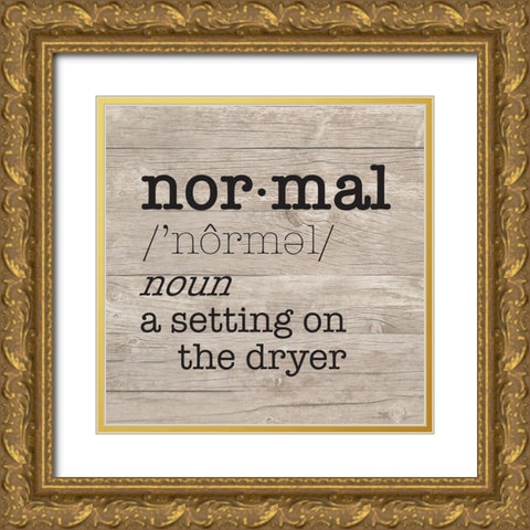 Laundry Room Humor II-Normal Gold Ornate Wood Framed Art Print with Double Matting by Reed, Tara
