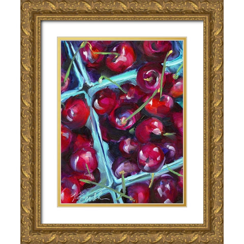 Cherry Carton Gold Ornate Wood Framed Art Print with Double Matting by Smith, Kim