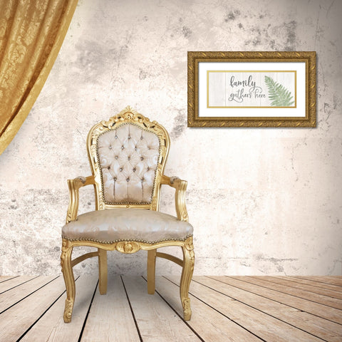 Natural Inspirations panel II-Family Gold Ornate Wood Framed Art Print with Double Matting by Reed, Tara