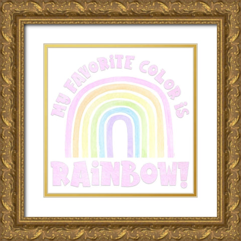 Pastel Rainbows II-Favorite Gold Ornate Wood Framed Art Print with Double Matting by Reed, Tara
