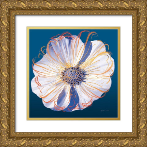 Flower Pop Pastel II Gold Ornate Wood Framed Art Print with Double Matting by Cusson, Marie Elaine